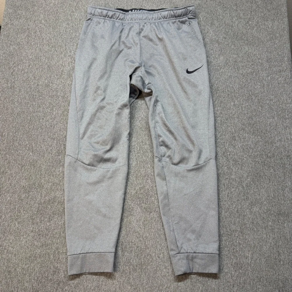 Nike Mens Dri-FIT Tapered Training Pants Gray Joggers 102370-091 Size L